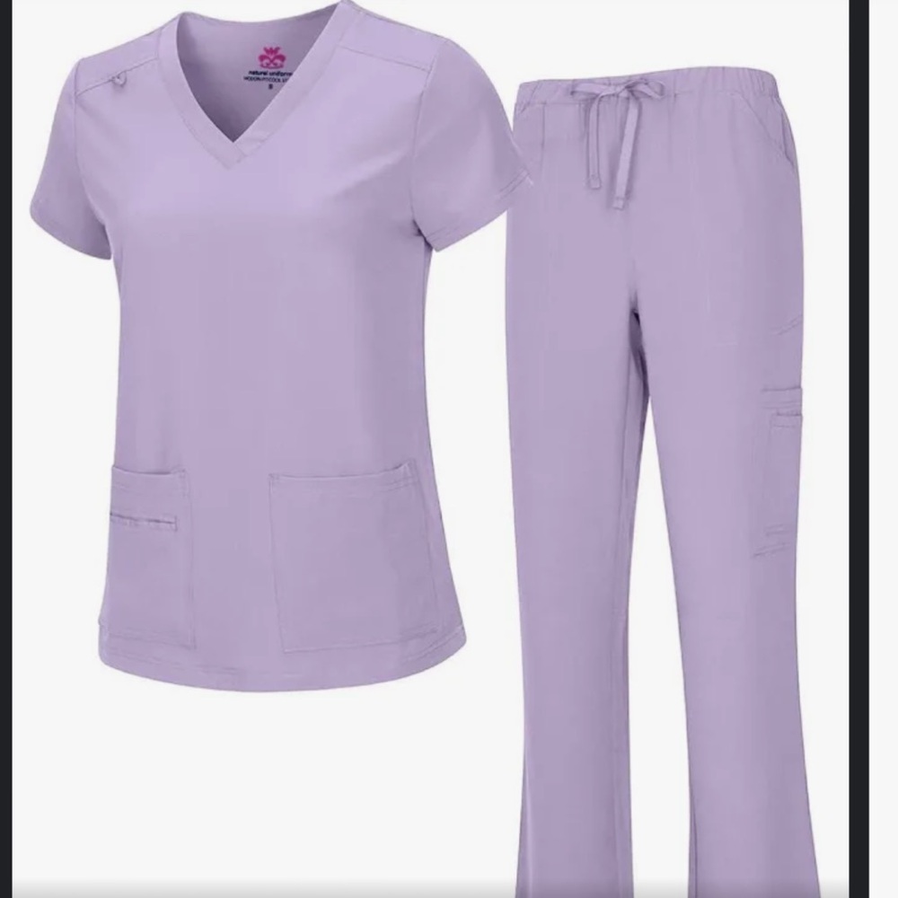 Lavander Empire Trend Premium Medical Scrubs Set- Stylish & Comfortable